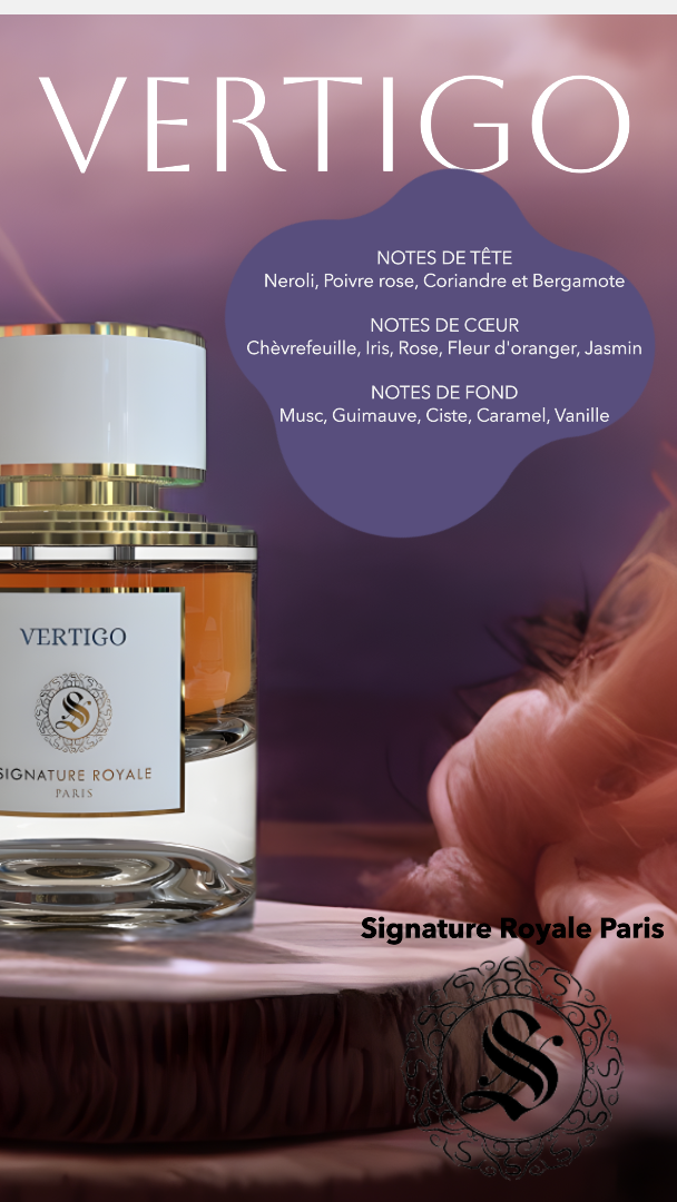 Vertigo, parfum gourmand vanille et néroli au caractère lumineux