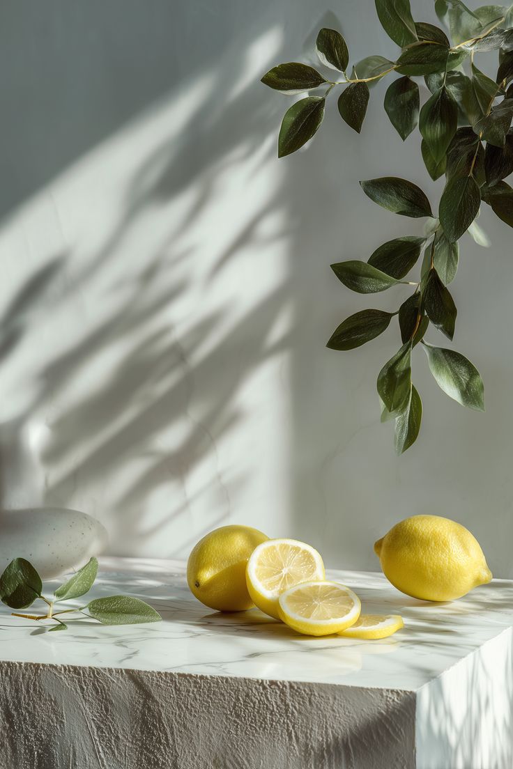 Citron et bergamote dans une composition fraîche