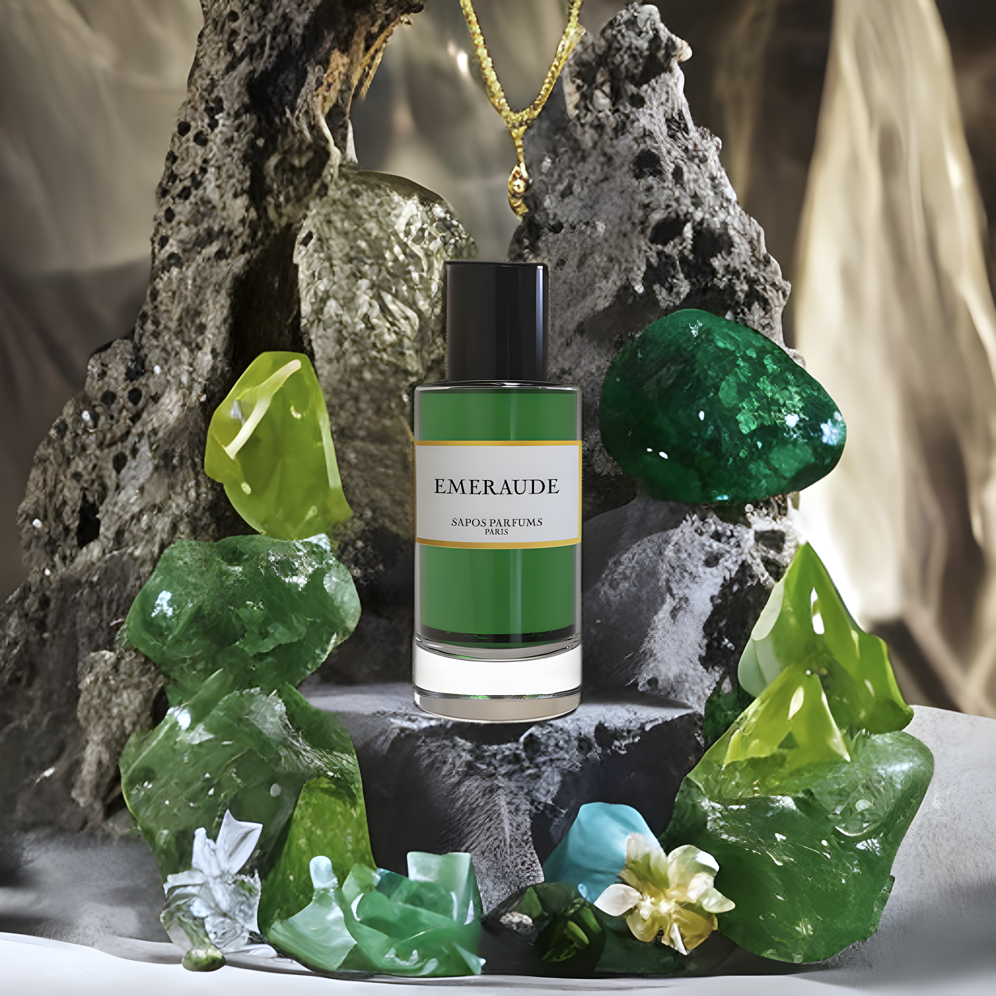 Emeraude, parfum fruité tropical et solaire au sillage lumineux