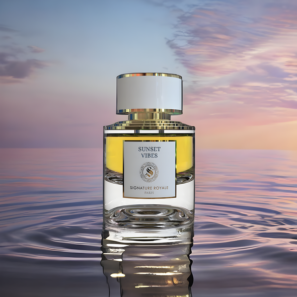 Sunset Vibes, la fragrance de Signature Royale qui évoque la chaleur de l'été