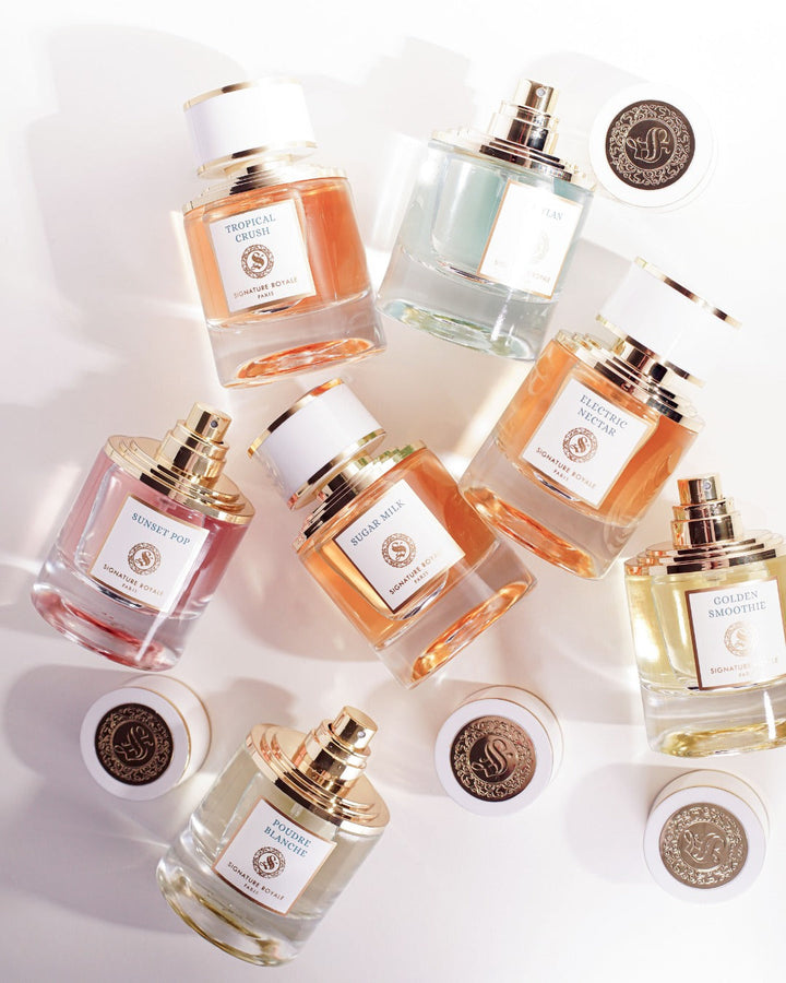parfum printemps été notes fruitées et agrumes ambiance lumineuse et fraîche