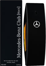 Flacon de Club Black Mercedes-Benz — parfum oriental vanillé