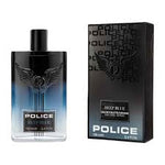 Flacon de Deep Blue Police — parfum aquatique cuiré