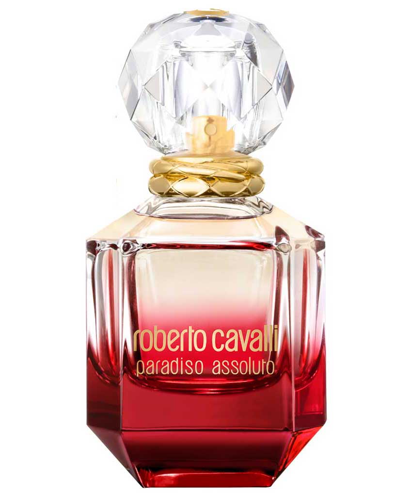 Flacon de Paradiso Assoluto Roberto Cavalli — parfum floral fruité pour femme