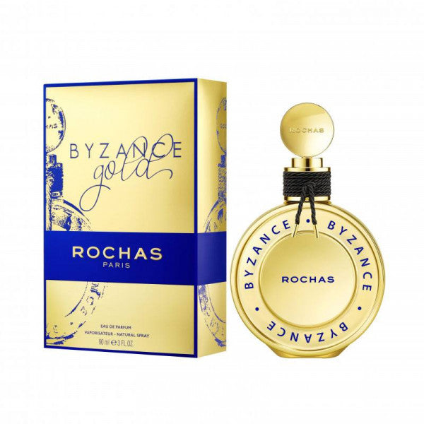 Flacon de Byzance Gold Rochas — parfum floral gourmand pour femme