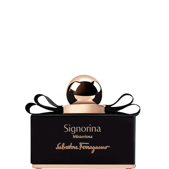 Flacon de Misteriosa Salvatore Ferragamo — parfum floral gourmand pour femme
