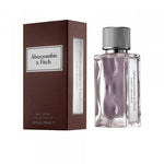 Flacon de First Instinct Abercrombie, parfum aquatique pour homme