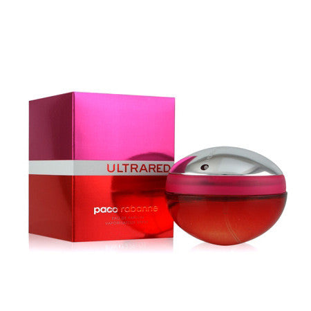 Flacon de Ultrared Paco Rabanne — parfum fruité gourmand pour femme