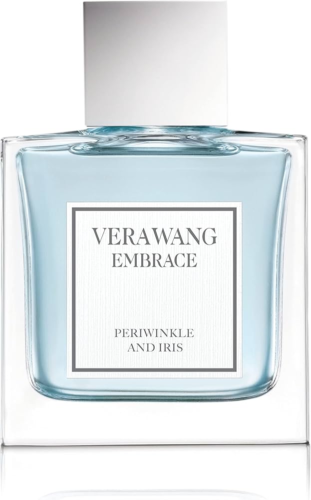 Flacon de Periwinkle And Iris Vera Wang — parfum floral poudré pour femme