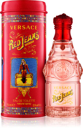 Flacon de Red Jeans Versace — parfum floral fruité pour femme