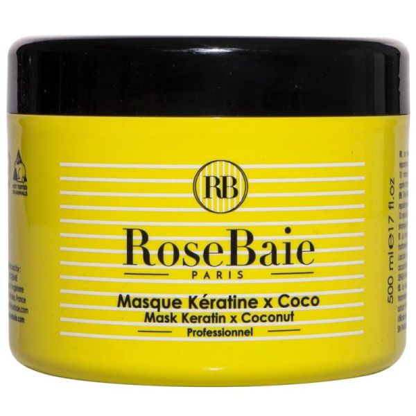Masque RoseBaie Kératine x Coco 500 ml