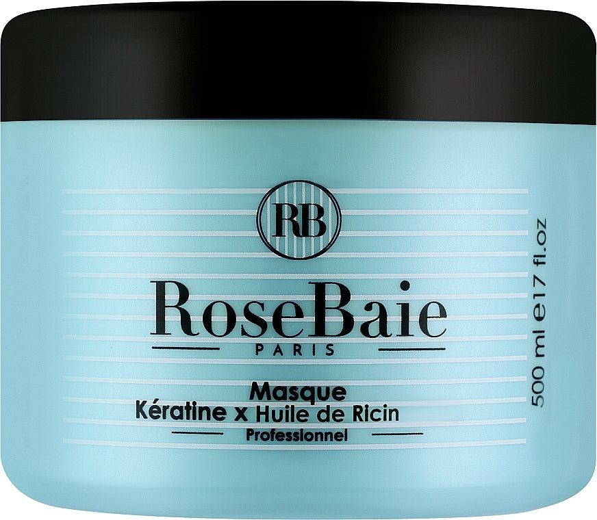 Masque RoseBaie Kératine x Huile de Ricin 500 ml