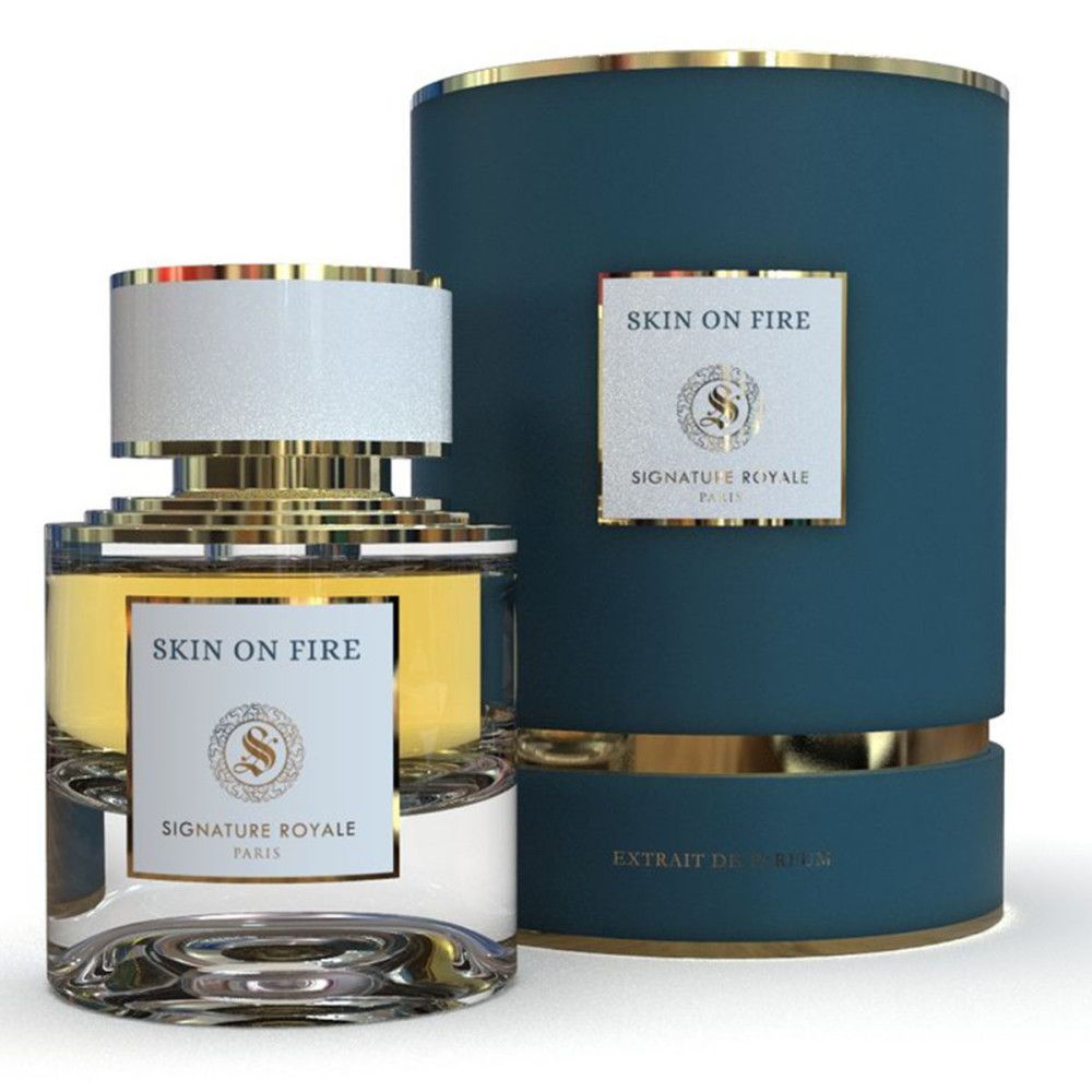 Signature Royale Skin on Fire extrait de parfum 50 ml — flacon et boîte