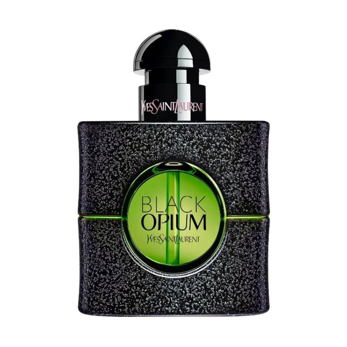Flacon de Black Opium Green Illicit YSL — parfum gourmand vanillé pour femme